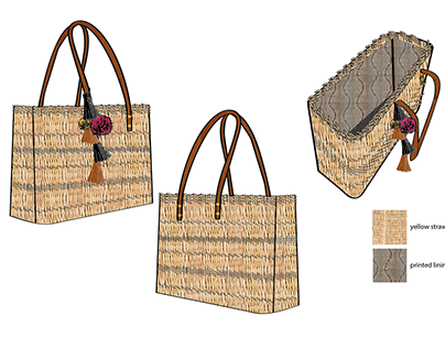 straw hat bags