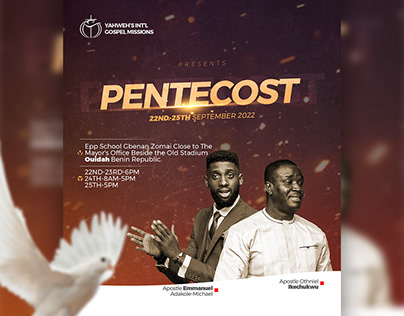 Flyer design for Pentecost