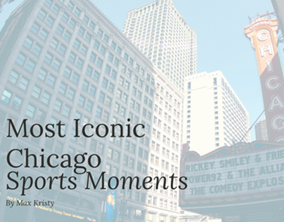 Most Iconic Chicago Sports Moments
