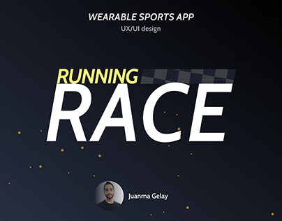 UX/UI Design - Running Race (Wearable sports app)