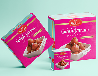 sample packaging of gulab jamun from haldiram