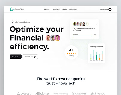 FinnovaTech-Fintech Landing Page