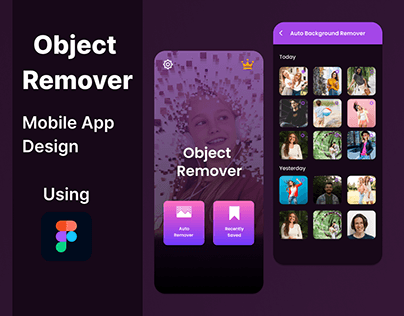 Project thumbnail - Object Remover App Ui Design
