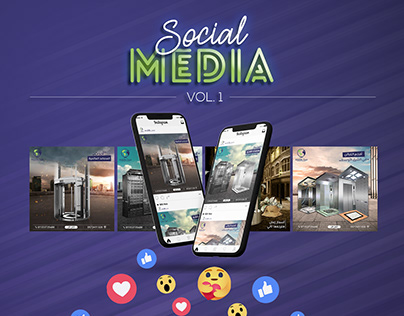 social media designs for elevators company
