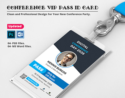 Conference VIP Pass ID Card