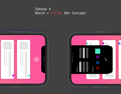 Iphone X Notch Filter Ui Concept