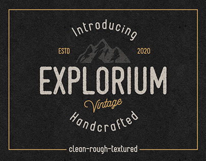 Explorium Vintage Display Font
