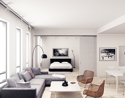 Apartment Interior View - Masdar Competition