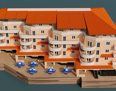3d model for Albanian hotel