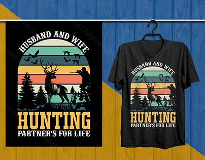 Vintage Hunting T-Shirts Design