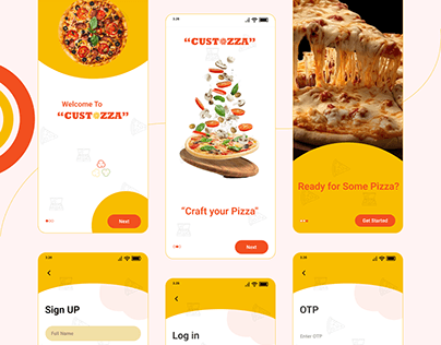 Customizable pizza app UI Case Study