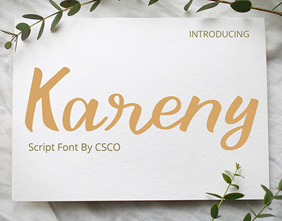 Kareny Script Font | Free Download