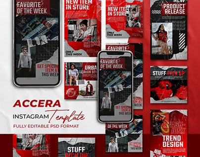 ACCERA-Instagram Stories & Post Template Streetwear