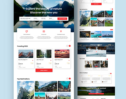 Web Design for Travelogue World