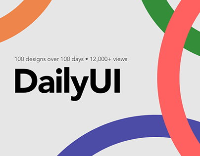 Daily UI Challenge | 100 Days Of Design #dailyui