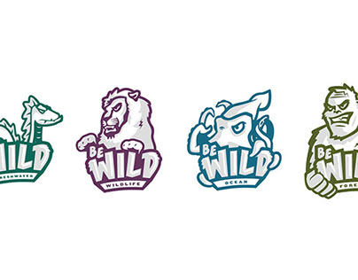 World Wildlife Fund: Be Wild Challenge Logo Set