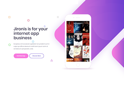 A Internet App Landing Page by Sunny Sum