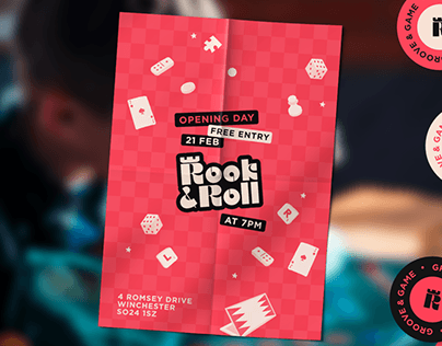 Rook & Roll | Brand Identity for a board game shop