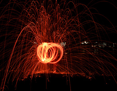 Steel wool photography experiment