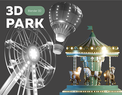 3D Park. Blender 3D Art