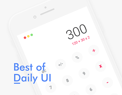BEST OF THE DAILY UI CHALLANGE