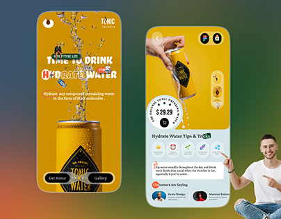 Tonic Hydrate Water User Interface Concept
