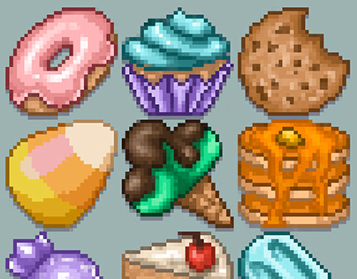 Pixel Art Foods