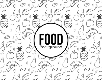 Food seamless pattern vector illustration hand drawing