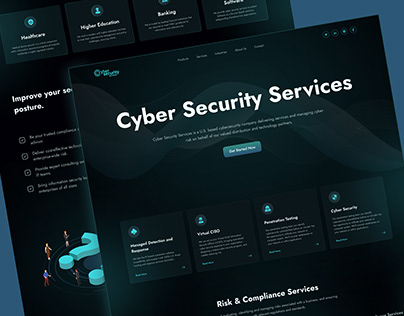 Cyber Security Services​​​​​​​ Landing Page