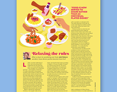 Ocado Life Magazine, Editorial Illustration