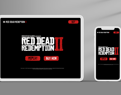 Desktop Website Redesign Red Dead Redeption
