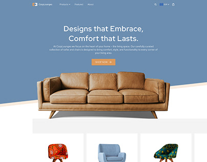 Webpage Design for Furniture Store