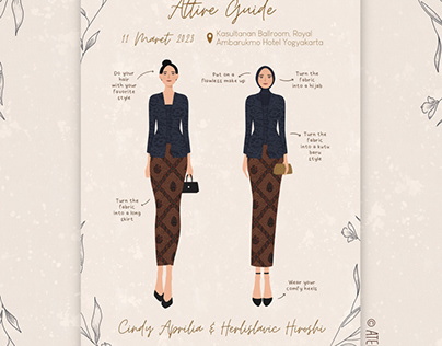 Attire Guide Illustration - (For Wedding)