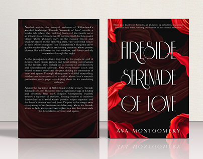 Fireside Serenade of Love | Romance Book Cover design