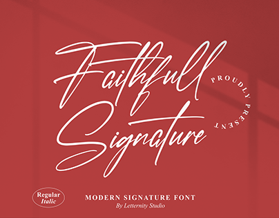 Faithfull Signature - Modern Signature Font