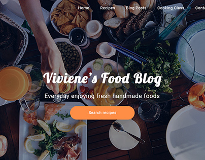 Food Blog concept