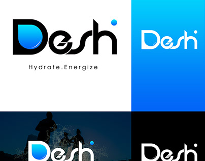Desh Flavoured Water Logo and Label Design