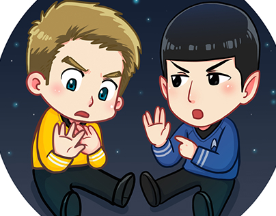 Jame T. Kirk & Spock from StarTrek Beyond