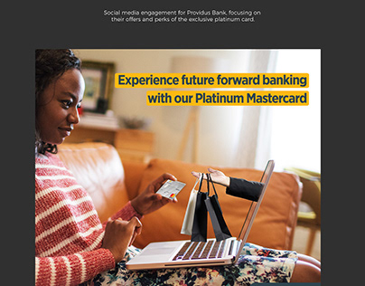 Providus Bank platinum mastercard social media ads.