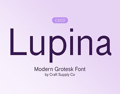Lupina Sans Serif | Free Font