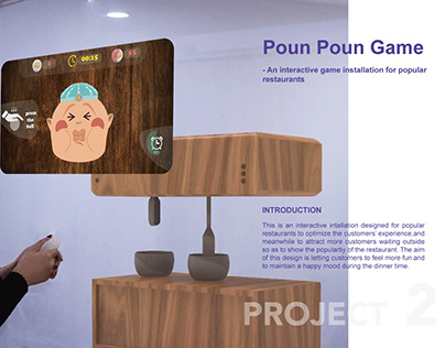 an interactive game machine for hot pot restaurant