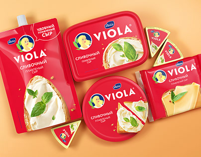 Редизайн упаковки легендарного плавленого сыра Viola