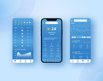 Weather Mobile App UI/UX Design