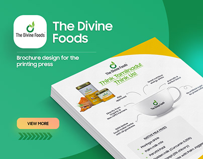 The Divine Foods - Brochure design for Print