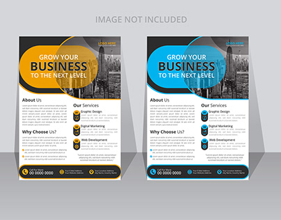 Business flyer design Template in A4 size