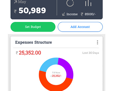 Daily Expenses app UI