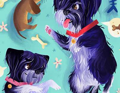 Pups Illustration