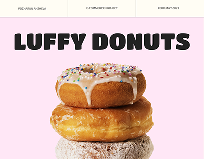 Donuts website design/ E-commerce