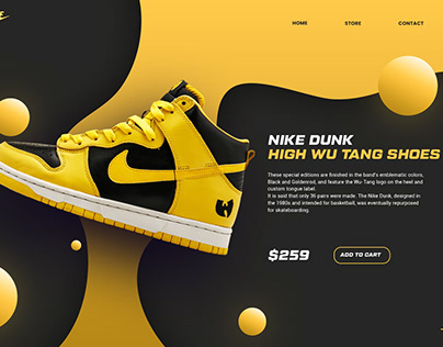 NIKE SHOES WEBSITE ITERFACE