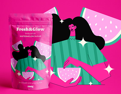 Fresh&Glow | package illustrations